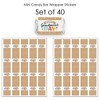 Big Dot of Happiness Happy Grandparents Day - Mini Candy Bar Wrapper Stickers - Grandma & Grandpa Party Small Favors - 40 Count - 3 of 4