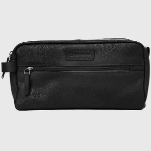 Alpine Swiss Sedona Toiletry Bag Genuine Leather Shaving Kit Dopp Kit Travel Case - 1 of 4