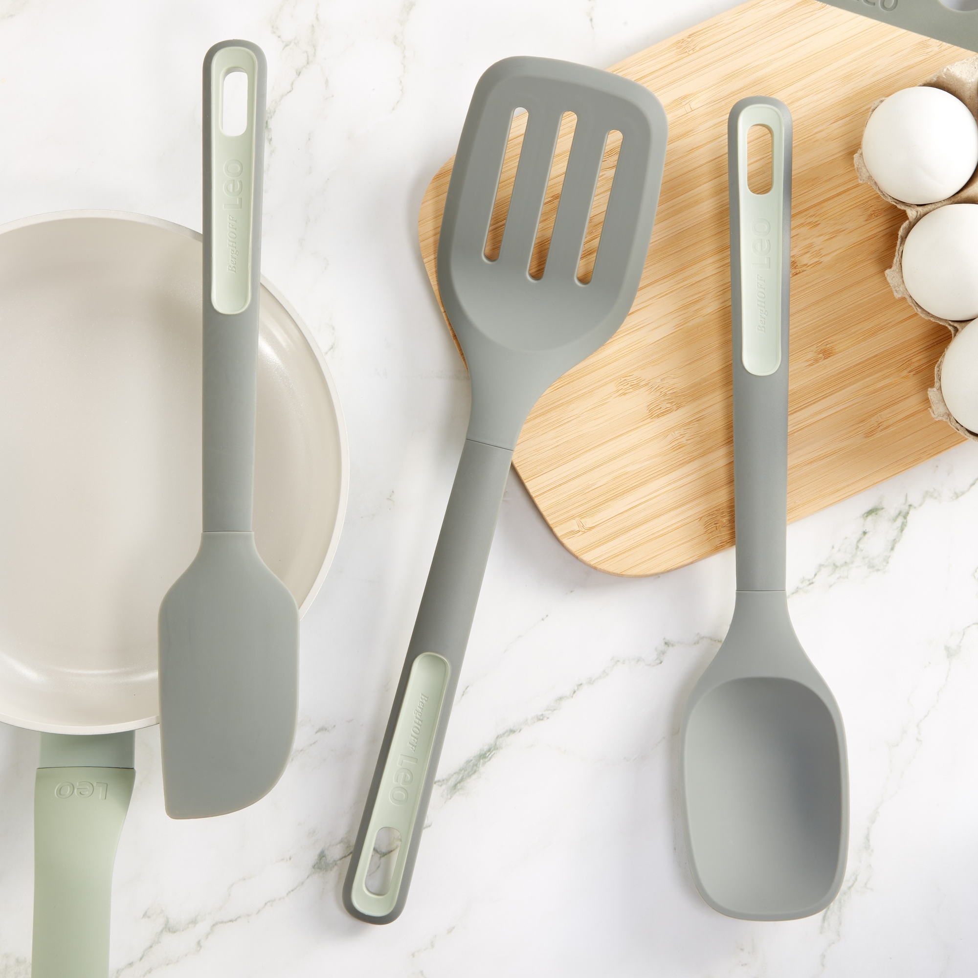 BergHOFF Balance 3Pc Nonstick Nylon Utensil Set, Recycled Material