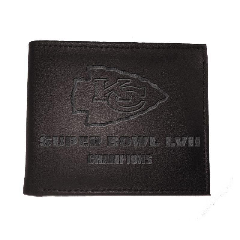 Evergreen Kansas City Chiefs Bi Fold Leather Wallet, 3 of 5