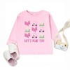The Juniper Shop Let's Par Tee Coquette Toddler Long Sleeve Tee - 2 of 4
