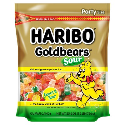 1kg Haribo Goldbears Party Bag Chewy Gummy Bear Candy Lollies Kids Sweet  Snack