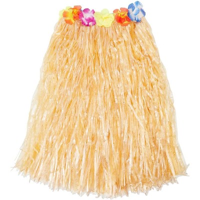 Sparkle and Bash 6-Pack Adult Size Flowered Hula Skirts for Hawaiian Luau Party Costume Supplies