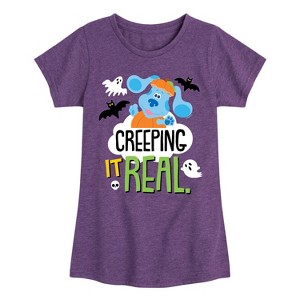 Girls' - Blue's Clues & You! - Creeping It Real Fitted Short Sleeve Graphic T-Shirt - 1 of 4