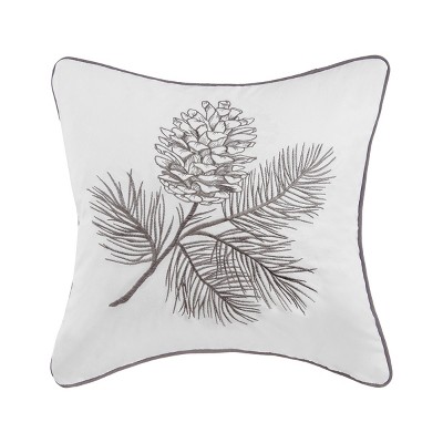 C&F Home 18" x 18" Pinecone Spring Embroidered Throw Pillow