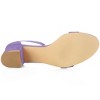 Allegra K Women's Open Toe Block Heel Adjustable Buckled Ankle Strap Sandals - 4 of 4