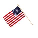 Evergreen American Flag with Wooden Flag Pole  & Bracket Kit