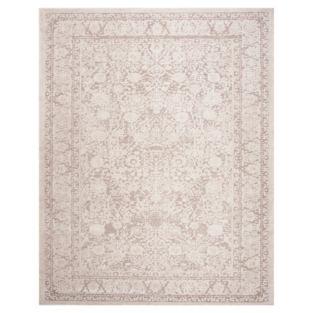 8'x10' Raylee Medallion Accent Rug Beige/Cream - Safavieh