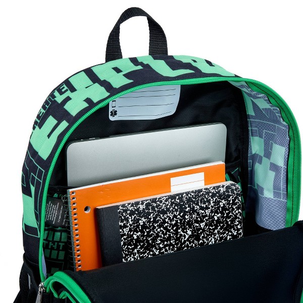 Mochila para niños de 16" de Minecraft - negra 5