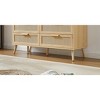 NicBex 6/8-Drawer Woven Rattan Dresser,Storage Cabinet with Wicker Drawers,Wood Dressers for Bedroom,Hallway,Living Room Furniture,Natural - 4 of 4