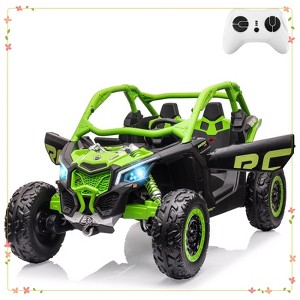2 Seater Ride on UTV Car, Licensed Can-Am Electric Off-Road Car, 4WD Kids Truck w/Remote Control - 1 of 4