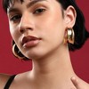 SOHI Women's California Gold Casual Hoop Earrings - 3 of 4