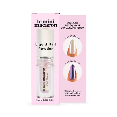 Le Mini Macaron Stardust Liquid Nail Powder Nail Art - Pearl Shimmer - 0.067 fl oz