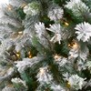 Nearly Natural 9-ft Flocked Oregon Pine Artificial Christmas Tree with 600 Clear Lights and 1580 Bendable Branches - 3 of 4