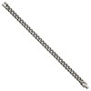 Black Bow Jewelry Men's 7.5mm Dark Gray Titanium Classic Curb Chain Bracelet, 8 Inch - 2 of 3