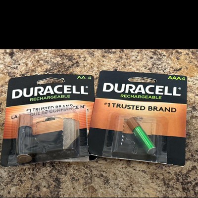 Duracell - Rechargeable AA Batteries - long lasting, all-purpose Double A  battery for household and business - 4 count