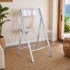 LeisureMod Menno Folding Dining Chair with Stainless Steel Frame, Compact and Durable Design for Kitchen, Balcony, Patio, Garden, Office, or Event Use - 2 of 4