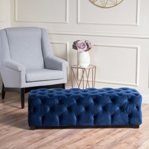 Piper Tufted Rectangular Ottoman Bench - Christopher Knight Home - 1 of 4