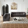 NicBex 106 Inch Chenille Modular L Shaped Sectional Sofa Foam-Filled Compressed Sofa for Living Room,Bedroom,Black - 4 of 4