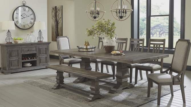 Wyndahl Dining Room Bench Rustic Brown - Signature Design by Ashley, 2 of 5, play video
