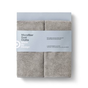 Microfiber Dust Cloths - 2ct - Made By Design™ - 1 of 3