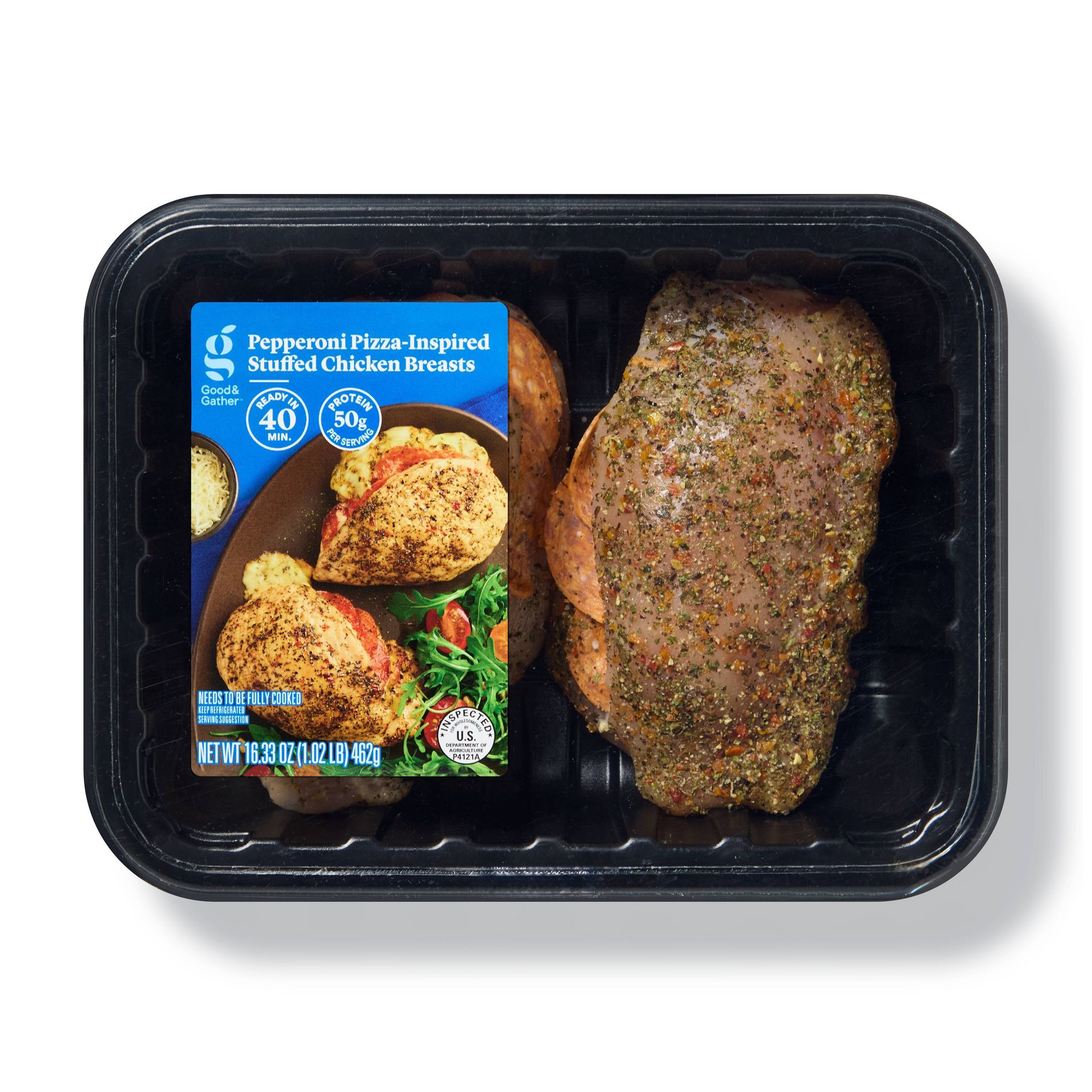 Pepperoni Pizza-Inspired Stuffed Chicken Breast - 16.33oz - Good & Gather™