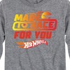Boys' - Hot Wheels - Valentine's Made To Race Long Sleeve Graphic T-Shirt - 2 of 4