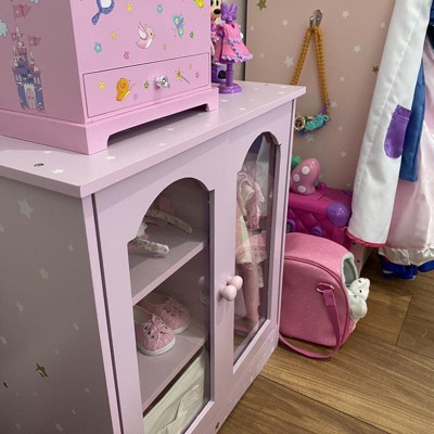 DIY doll wardrobe from Target room essentials bookshelf 18 doll closet  American Girl