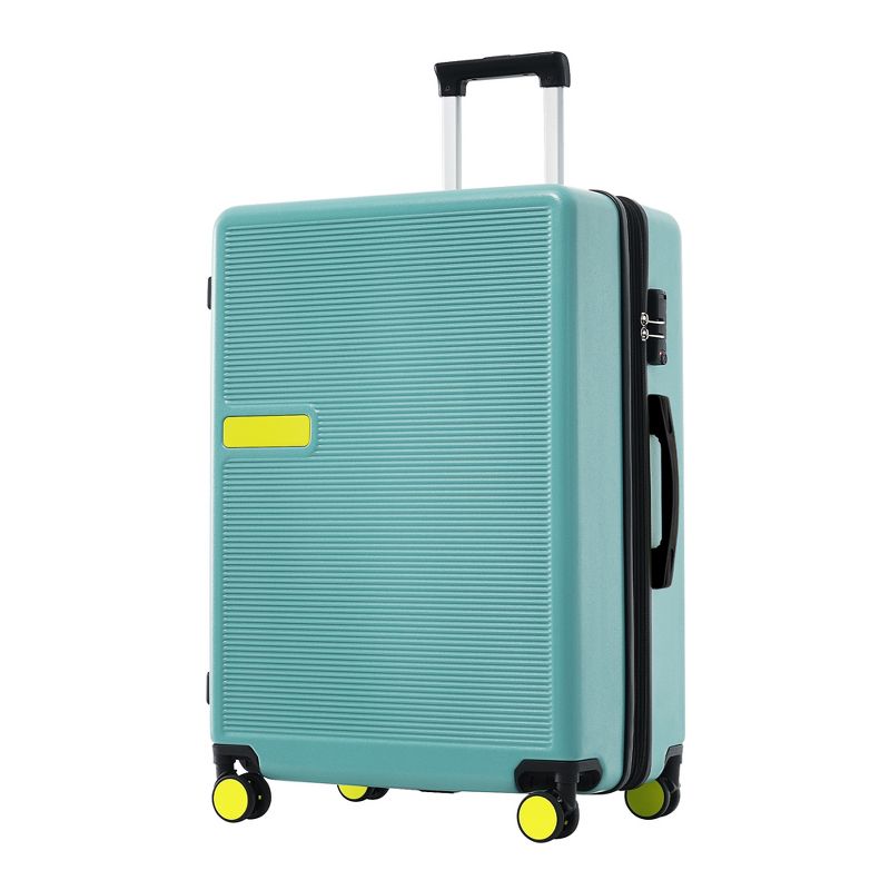 1/3 PCS Contrast Color Expandable ABS Hard Shell Luggage Set with Spinner Wheels and TSA Lock 4M - ModernLuxe, 1 of 8
