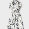 Floral Tile Print Hair Twister with Tails - Universal Thread™ White - 3 of 3