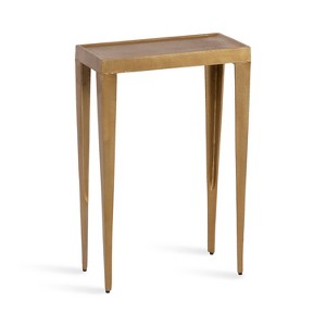 Kate and Laurel Rava Metal Side Table, 16x8x25, Gold - 1 of 4