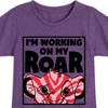 Girls' - Disney - I'm Working on my Roar Fitted Short Sleeve Graphic T-Shirt - 2 of 4