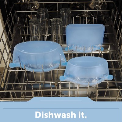Blue Medium Silicone Freezer-to-Oven Bowl, 32 oz