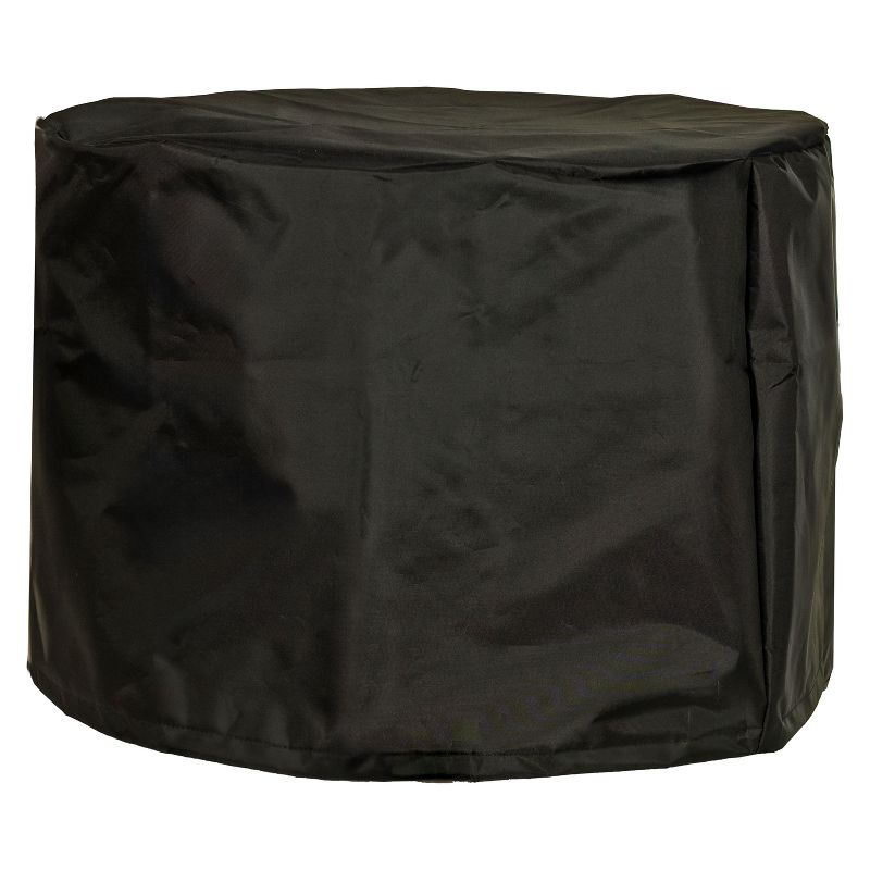 Sunnydaze 420D Oxford Cloth Fire Pit Cover - 22.5" Diameter x 16" H - Black, 1 of 6
