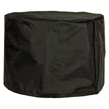 Sunnydaze 420D Oxford Cloth Fire Pit Cover - 22.5" Diameter x 16" H - Black