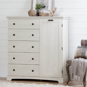 Avilla Door Chest with 5 Drawers - South Shore - 1 of 4