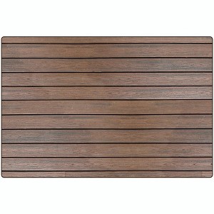 Carpets for Kids Dark Wood Nature Inspired Classroom Rug, Rectangle - 1 of 4