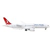 Boeing 787-9 Commercial Aircraft with Flaps Down "Turkish Airlines" White w/Red Tail 1/400 Diecast Model Airplane by GeminiJets - 2 of 4