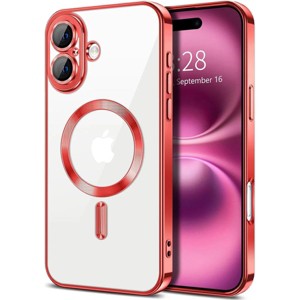 Entronix [Magnetic] Case Compatible with iPhone 16 Plus - [Clear Back] Luxury Glossy Cover - 1 of 4