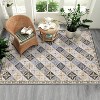 Washable Area Rug for Living Room, Soft Low Pile Farmhouse Boho Carpet, Non Slip Indoor Floor Rug for Bedroom Kitchen Dining - 4 of 4