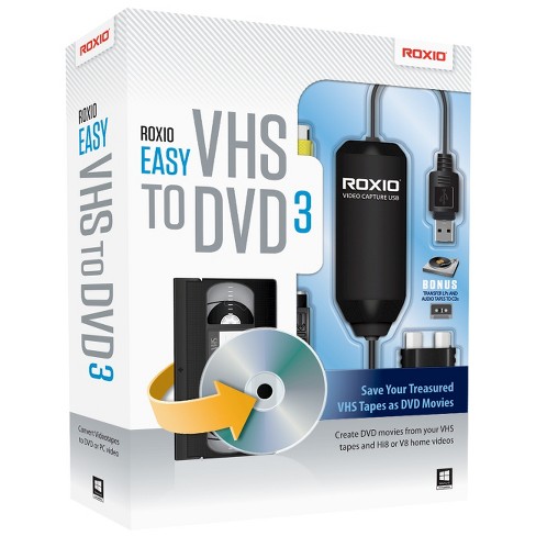 roxio vhs to dvd 3 plus windows 10