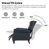 Set of 2 Justine Transitiona Wooden Upholstery Genuine Leather Recliner with Nailhead Trim for Living Room and Bedroom| ART OF LIVING DESIGNS - 4 of 4