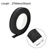 Unique Bargains 1/2-inch Wide 30 Yard Floral Tape Flower Adhesives Floral Arrangement Kits Black 1 Roll - 2 of 3