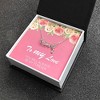 To My Love Greeting Card Sterling Silver Love Necklace Womens Ginger Lyne Collection - 2 of 4