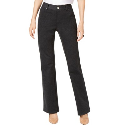I.N.C International Concepts Womens Heathered Casual Trouser Pants, Grey, 10