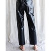 Women's Faux Leather Belted Waist Pants - Jodifl - 3 of 3