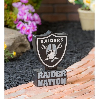 Las Vegas Raiders Black and Silver Polyresin Mascot Garden Statue