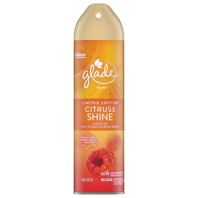 Glade Aerosol Room Spray Air Freshener Citrus & Shine - 8floz