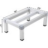 Aluminum Dunnage Rack  Weight Capacity Off-Floor Storage Shelf for Grocery Stores & Kitchens - 2 of 4