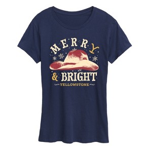 Women's - Yellowstone - Merry And Bright Short Sleeve Graphic T-Shirt - 1 of 4
